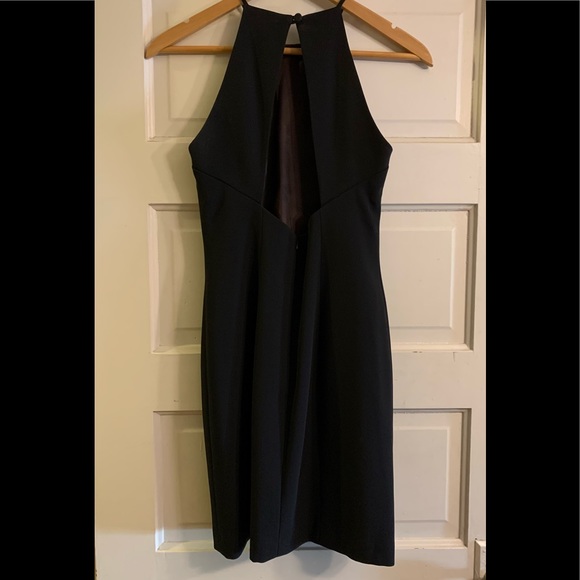 Vintage Black Dress with Partially Open Back - Picture 2 of 3